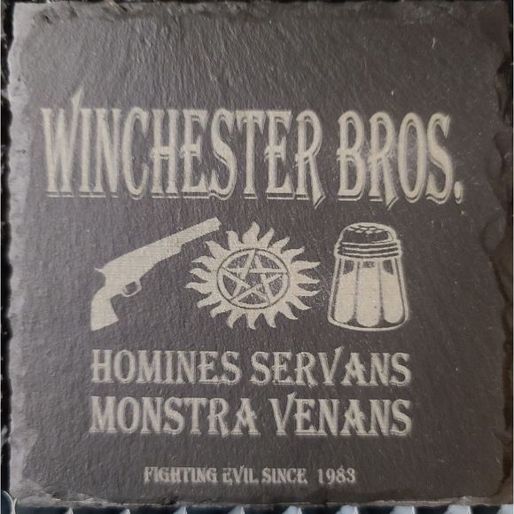 Supernatural slate coasters  - Picture 3 of 6